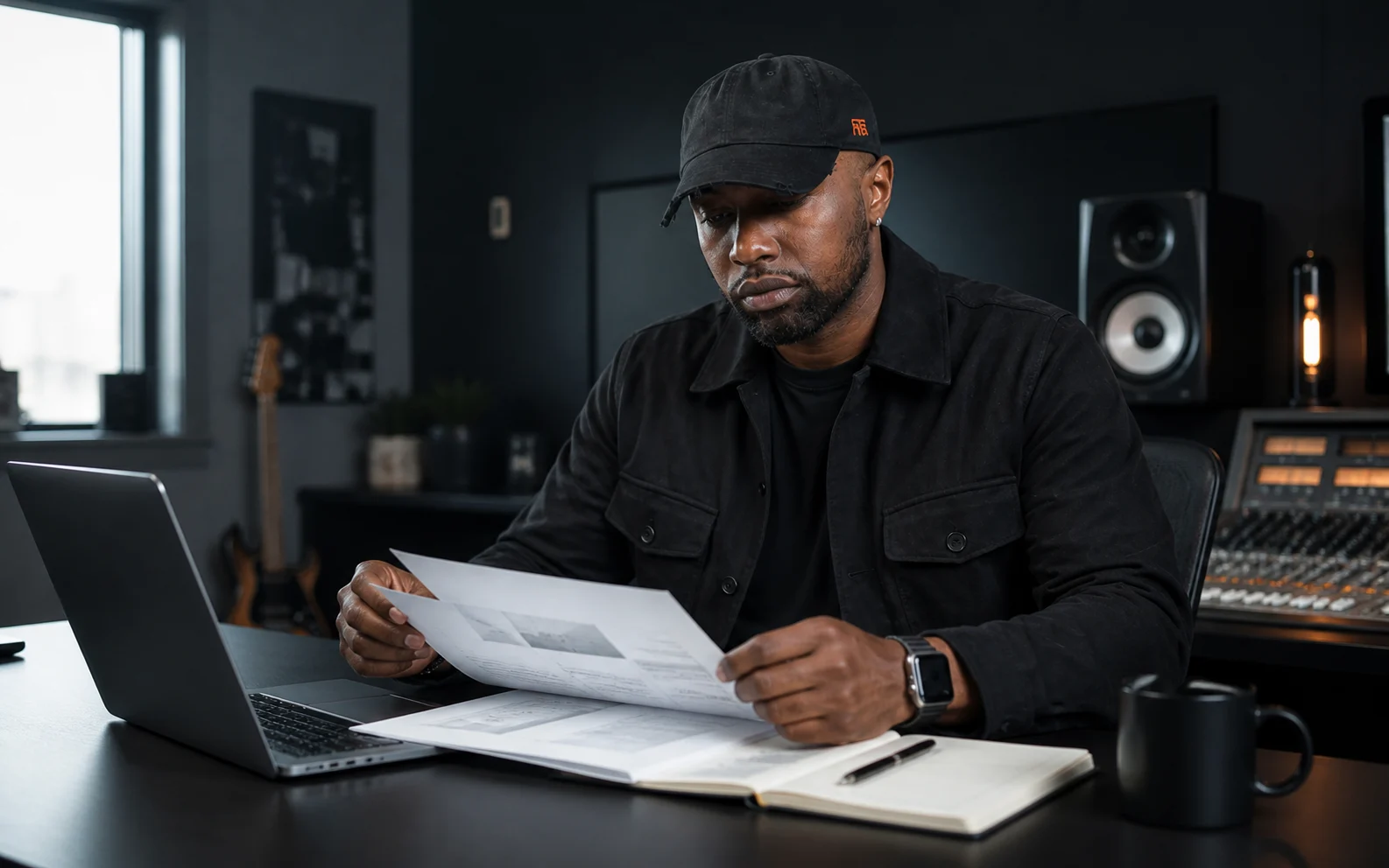 Chad Focus reviewing an independent musician business blueprint