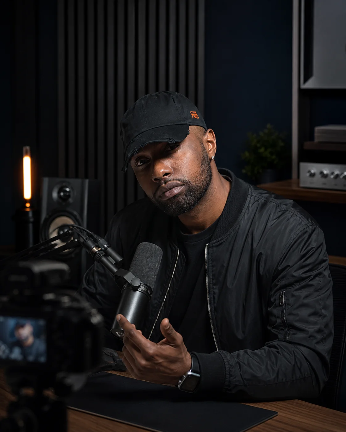 Chad Focus recording an artist business lesson